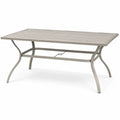 Gartentisch Aluminium Beige 150 x 90 cm