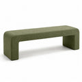 Grüne Bouclé-Bank 140 cm