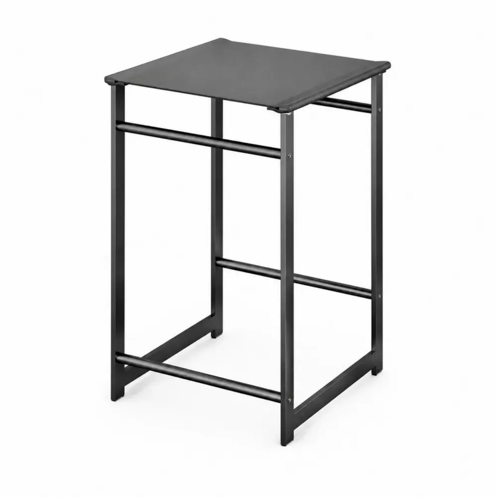 Metall-Barhocker, pulverbeschichtet, Schwarz