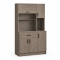 Hochschrank Küchenschrank Spanholz Eiche 190cm x 80cm x 40cm