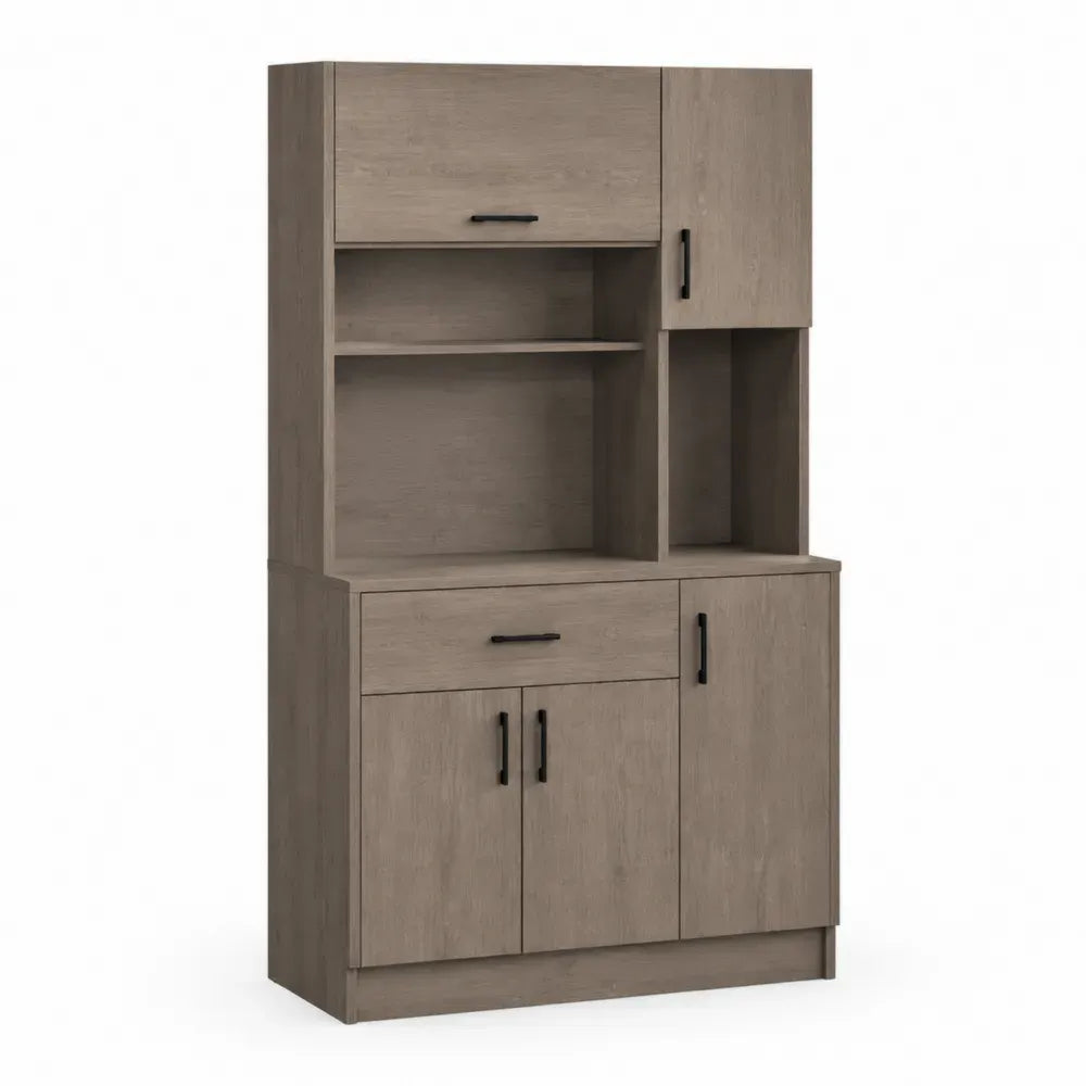 Hochschrank Küchenschrank Spanholz Eiche 190cm x 80cm x 40cm