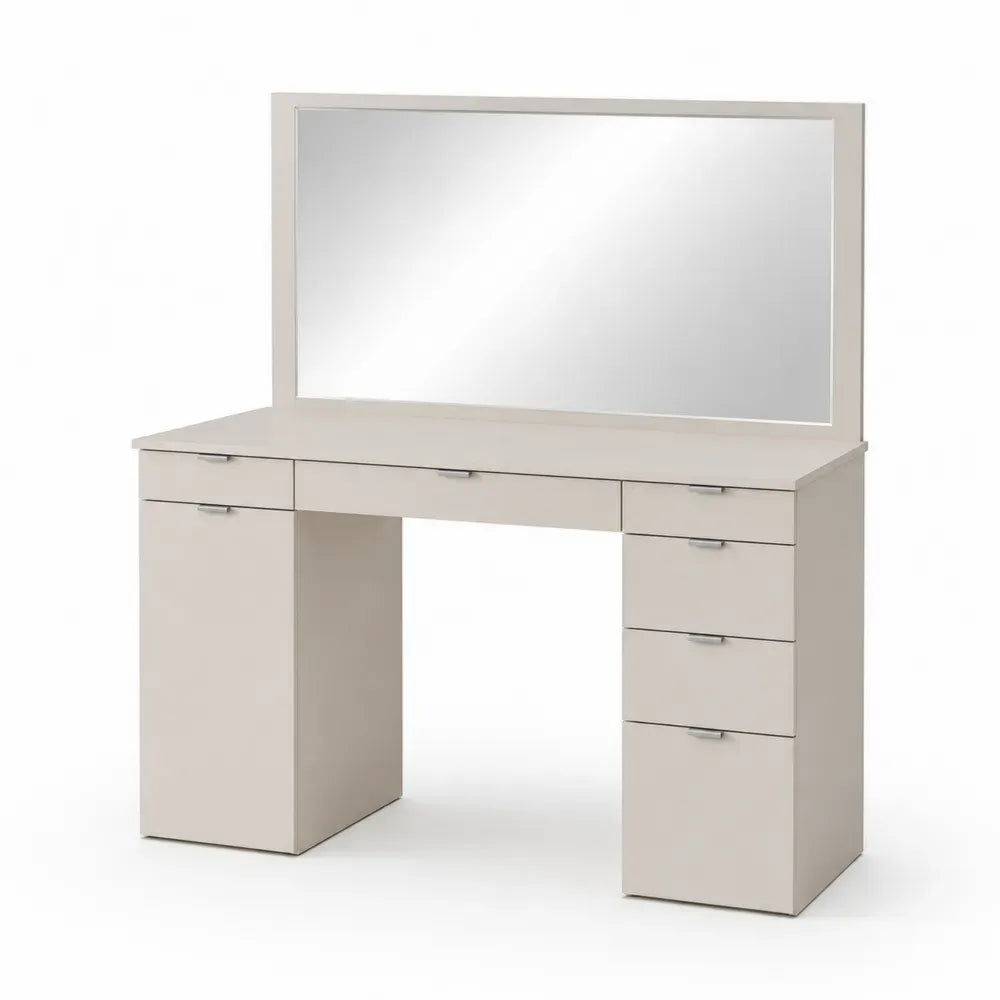 Frisiertisch mit Spiegel MDF Beige