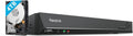 Reolink 16-Kanal 4K PoE NVR Überwachungssystem mit 4TB HDD, ideal für Innen- und Außenbereich, unterstützt hochauflösende IP-Kameras bis 16MP, Modell: RLN16-410