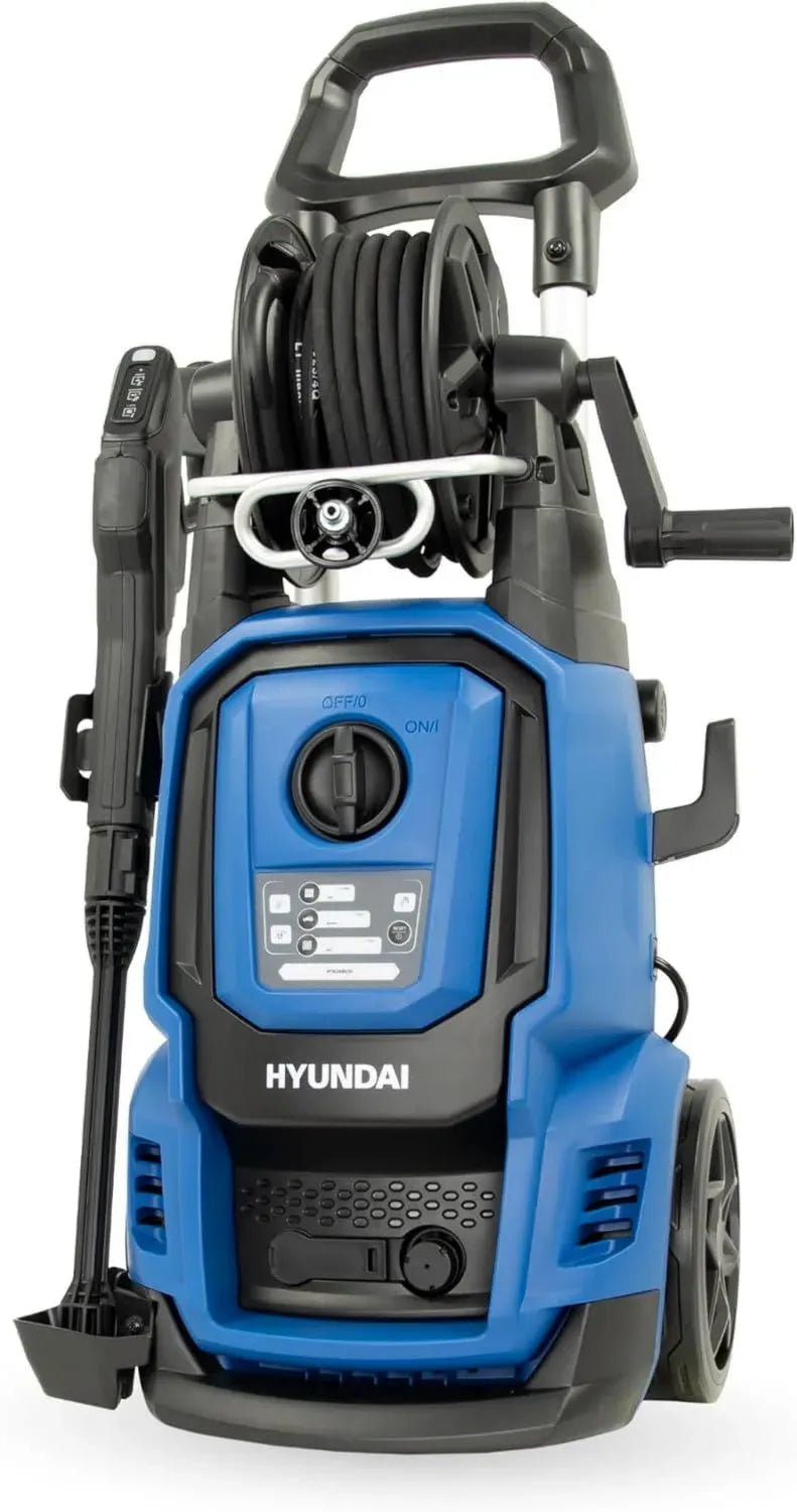HYUNDAI Hochdruckreiniger 2400W, 195 bar, 450 l/h, 10m Schlauch, verstellbare & Turbodüsen