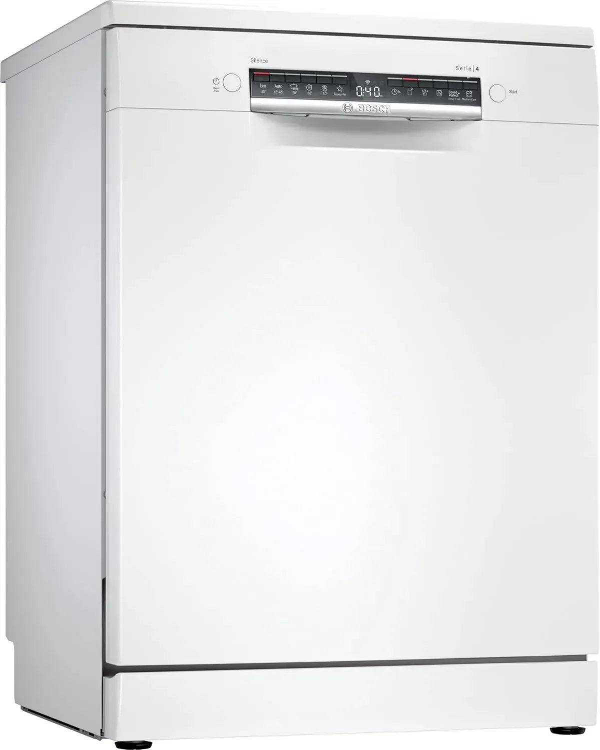BOSCH Freistehender Geschirrspüler Serie 4, 60 cm, Home Connect, ExtraTrocknen, RackMatic, Leise, Weiß