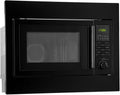 Bomann 60cm Einbaumikrowelle mit Grill & Heißluft 25L, 900W Mikrowelle, 1100W Grill, 2500W Heißluft, inkl. Zubehör, Modell MWG 2216 H EB, Schwarz