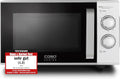 CASO MG 25 Ecostyle Ceramic Mikrowelle mit Grill, 25L, Edelstahl, Zwei-Ebenen-Garen, Silber