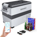 EUHOMY 40L Tragbarer Kompressor-Kühlschrank mit App-Steuerung, 12V/240V, -20°C bis 20°C, Ideal für Camping und Reisen