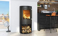 Moderner TermaTech TT21RS Kaminofen 5 kW mit schwarzem Speckstein