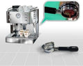QuickMill Pegaso Espressomaschine mit integrierter Kaffeemühle und bodenlosem Siebträger