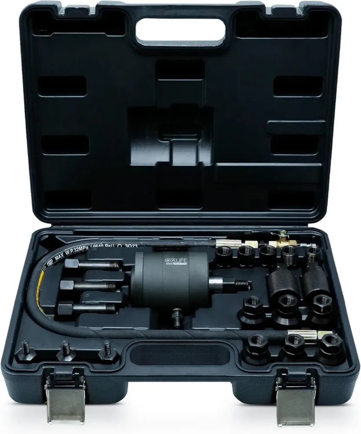 CCLIFE Diesel Einspritzdüsen Abzieher Set, 21-teilig, Pneumatisch, Für Bosch Delphi Denso Siemens