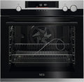 AEG Einbau-Backofen Serie 7000 - Pyrolyse, Dampfunterstützung, Kerntemperatursensor, 45 Programme, LED-Display, Schwarz