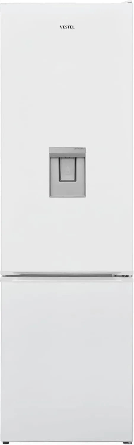 Vestel VG-CFDNB185DWN Kühl-Gefrierkombination, Energieklasse D, NoFrost, 278 L, ZeroDegreeZone, Wasserspender, LED-Beleuchtung, Weiß