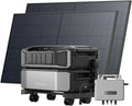 EcoFlow DELTA Pro Ultra tragbare Powerstation 6144 Wh, 2× 520W Solarpanels, 6900W AC-Ausgang, erweiterbar bis 30 kWh, ideal für Zuhause und Notfälle
