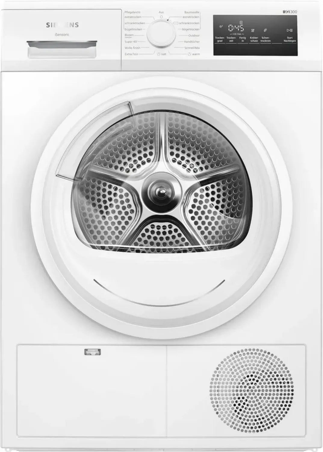 Siemens iQ300 Wärmepumpentrockner, 8 kg, autoDry, Outdoor-Programm, easyClean