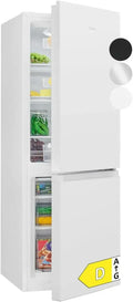 Bomann Kühlschrank mit Gefrierfach, Energieklasse D, 143 cm, leise 39 dB, wechselbarer Türanschlag, 175L, weiß