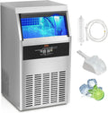 VEVOR Gewerbliche Eiswürfelmaschine 47 kg/24h, 15 kg Speicher, mit Wasserfilter & Schaufel
