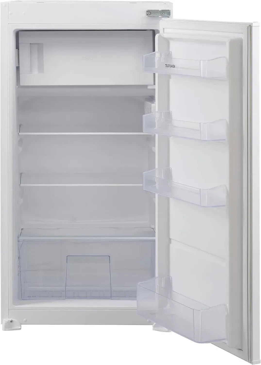 TELEFUNKEN Einbaukühlschrank mit Gefrierfach, 139L, 102cm Nische, Schlepptür, Weiß