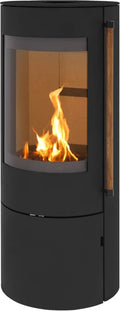 Moderner Kaminofen EVO 2.1 aus Stahl, schwarz, 7 kW Heizleistung