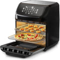 Arendo 12L Heißluftfritteuse 4-in-1 mit Grill und Backofen, LED-Touchscreen, Ölfreier Drehgrill, BPA-frei