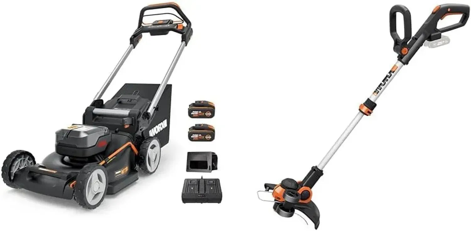 WORX Akku-Rasenmäher 40V Set mit Rasentrimmer