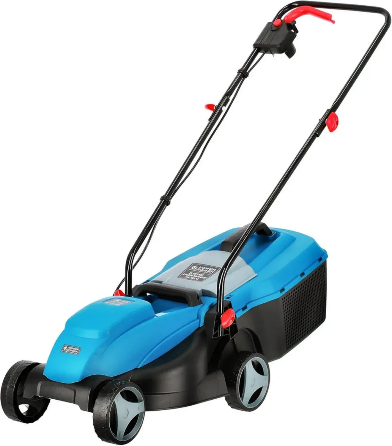 K&S Elektro-Rasenmäher 1000 W, 32 cm Schnittbreite, verstellbare Schnitthöhe, 25 l Grasfangbox