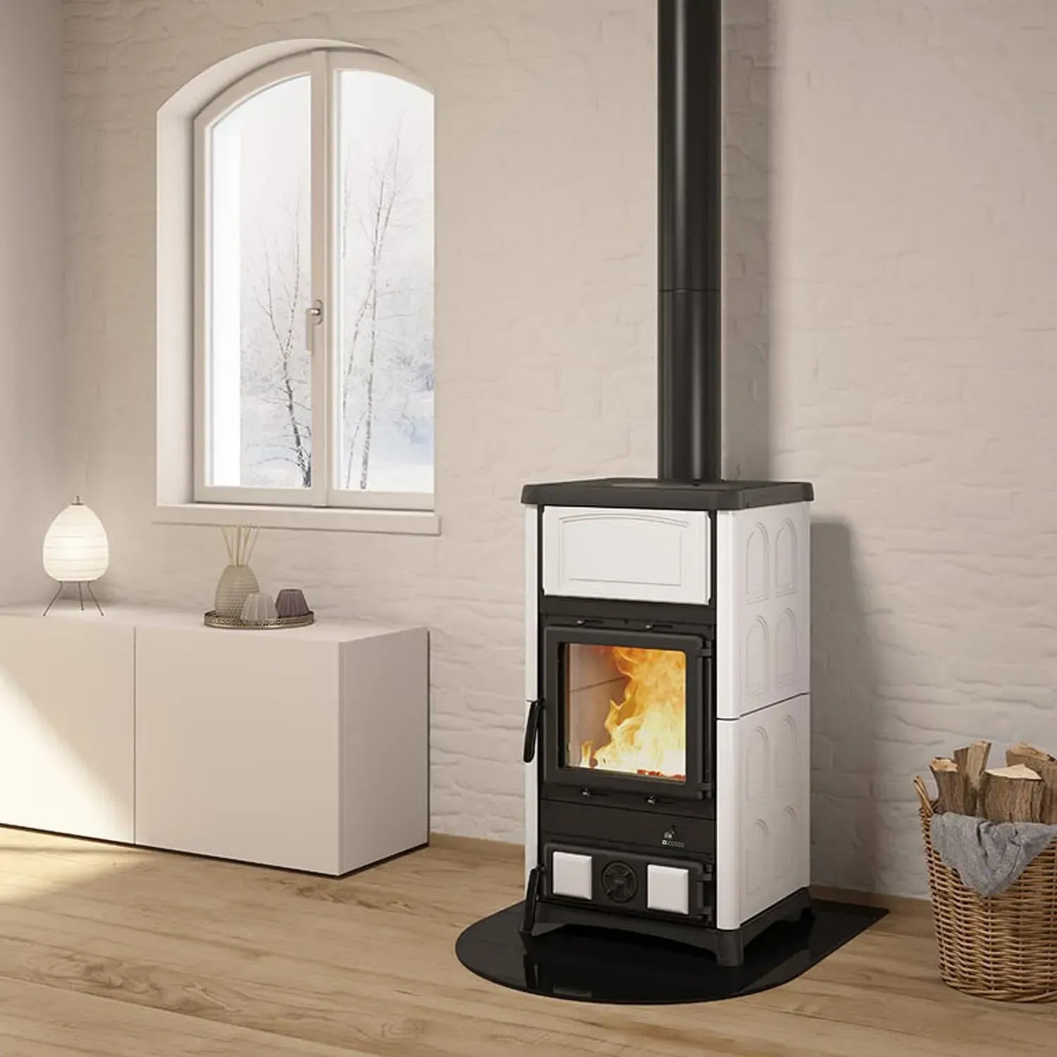 Nordica Holzofen Concita 2.0 Weiß Infinity - Modell 30966