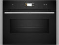 NEFF N90 Kompaktbackofen mit Mikrowelle, Touch-Display, Inverter, Soft Open, Automatikprogramme, Home Connect, Edelstahl, 60x45 cm