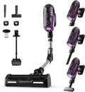 Rowenta X-Force Flex 12.60 Kabelloser Staubsauger, 150 Air Watt, 45 Min. Laufzeit, Flex-Gelenk, LED-Düse, Lila/Schwarz