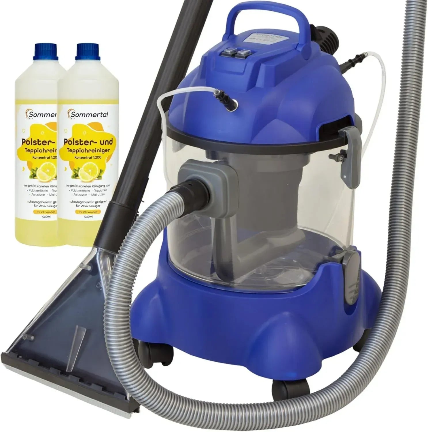 ALBATROS Hydro 7500 Nasssauger mit 2L Reiniger, 1200W, 20L Kapazität, Teppich- und Polsterreinigung