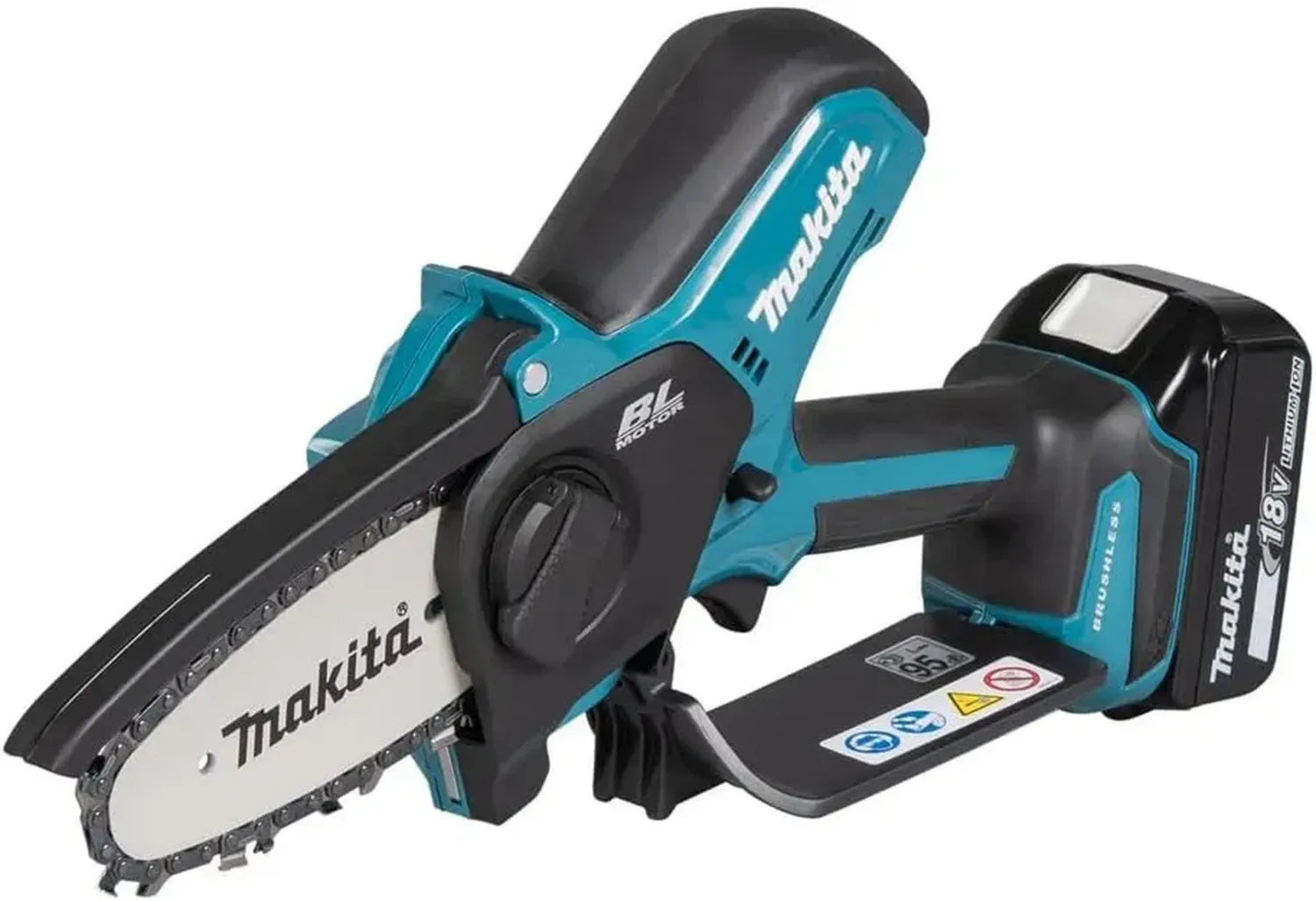 Makita 18V Akku-Astsäge mit 3,0 Ah Akku und Ladegerät, inkl. Ersatzketten und Holster