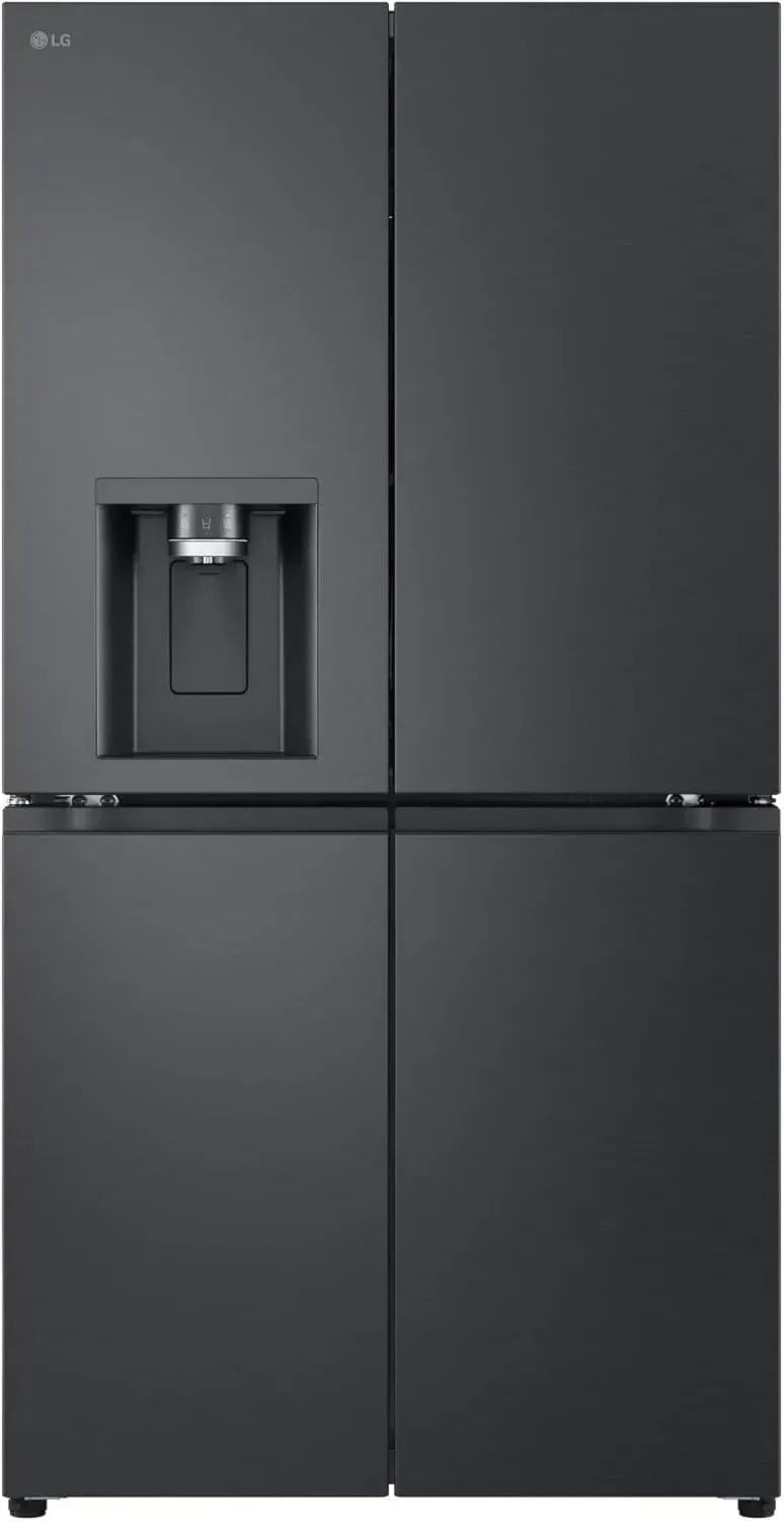 LG Multi-Tür-Kühlschrank, 641 L, No Frost, Eis- und Wasserspender, Schwarzer Stahl