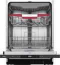 homeX Vollintegrierter Geschirrspüler 60 cm, 14 Maßgedecke, 8 Programme, AquaStop, Besteckschublade, 44 dB, Bodenlicht, Automatische Türöffnung