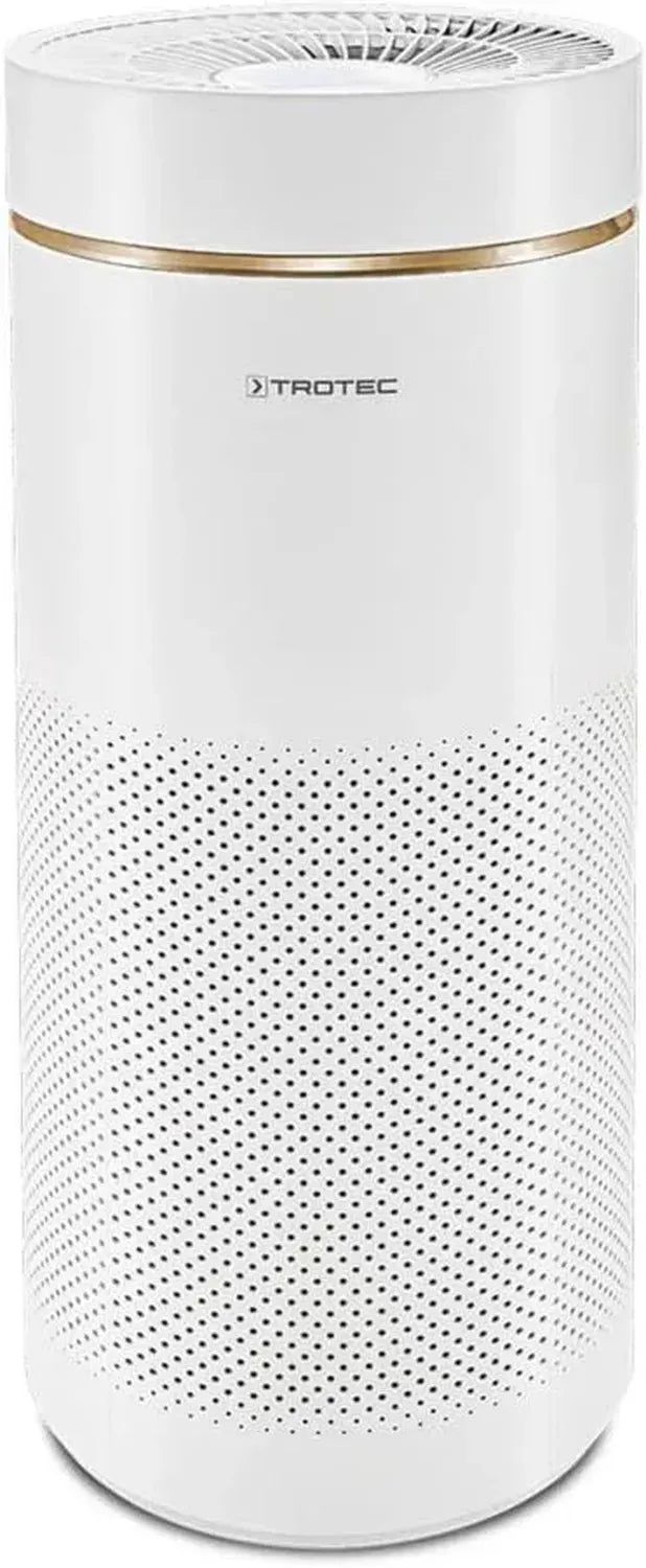 TROTEC AirgoClean 170+ HEPA Luftreiniger für Allergiker, bis 42 m² Räume, entfernt 99,97% Partikel, 5 Stufen mit Turbo, weiß