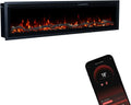 Moderner Elektrokamin mit 3D LED-Flammen, App-Steuerung und Heizung