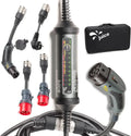 Juice Booster 2 - Tragbare Ladestation 22 kW, Schweizer Qualität, Universelle Adapter für alle Steckdosen, Typ 2 Kabel, Intelligente Adaptererkennung, Wetterbeständig und Strapazierfähig