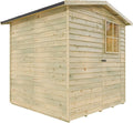 Gartenholzhaus Dortmund 2 mit Lichteinlass, 9 mm Wandstärke, imprägniert, 180x180x210 cm