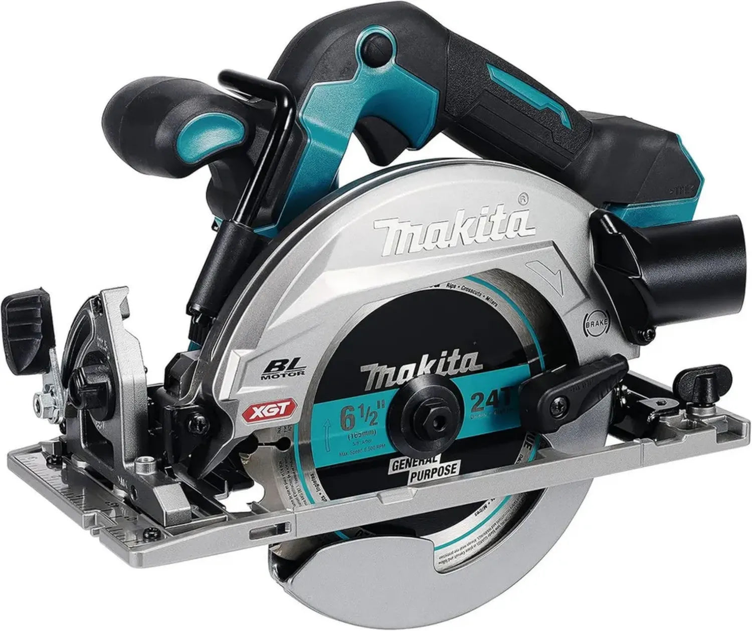 Makita 40V XGT 165 mm bürstenlose Kreissäge im Makpac, ohne Akku und Ladegerät