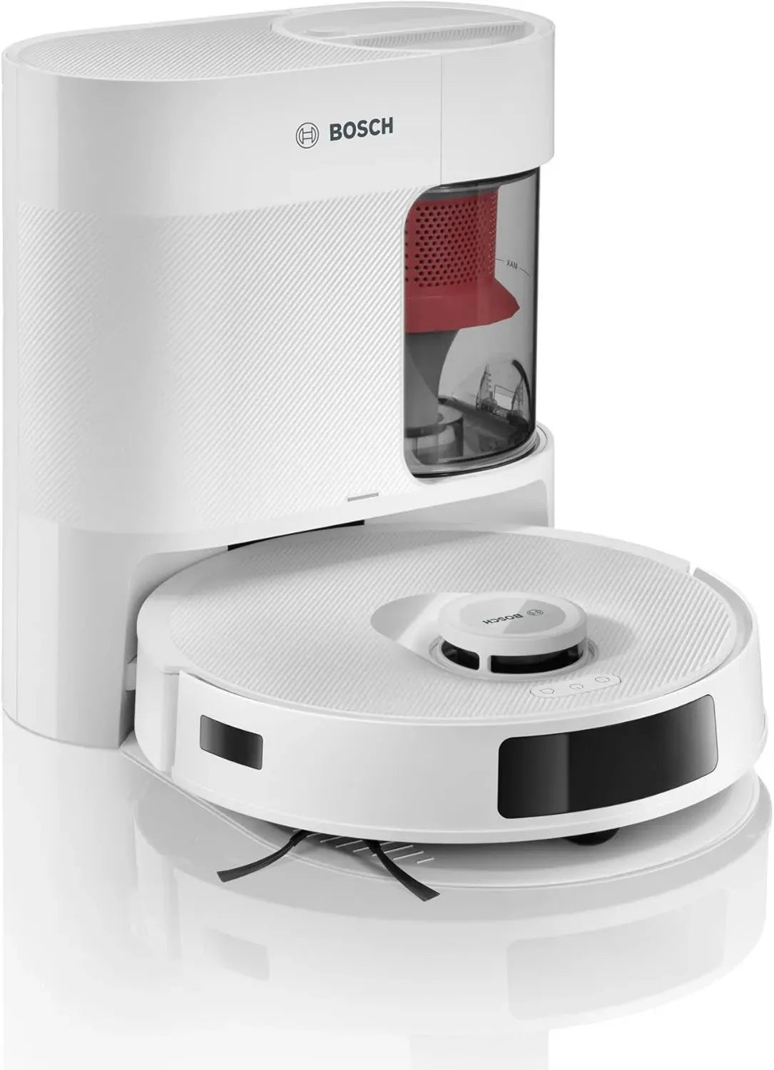 Bosch Saugroboter mit Wischfunktion, 11000 Pa, Smart-Navigation, App-Steuerung, Weiß