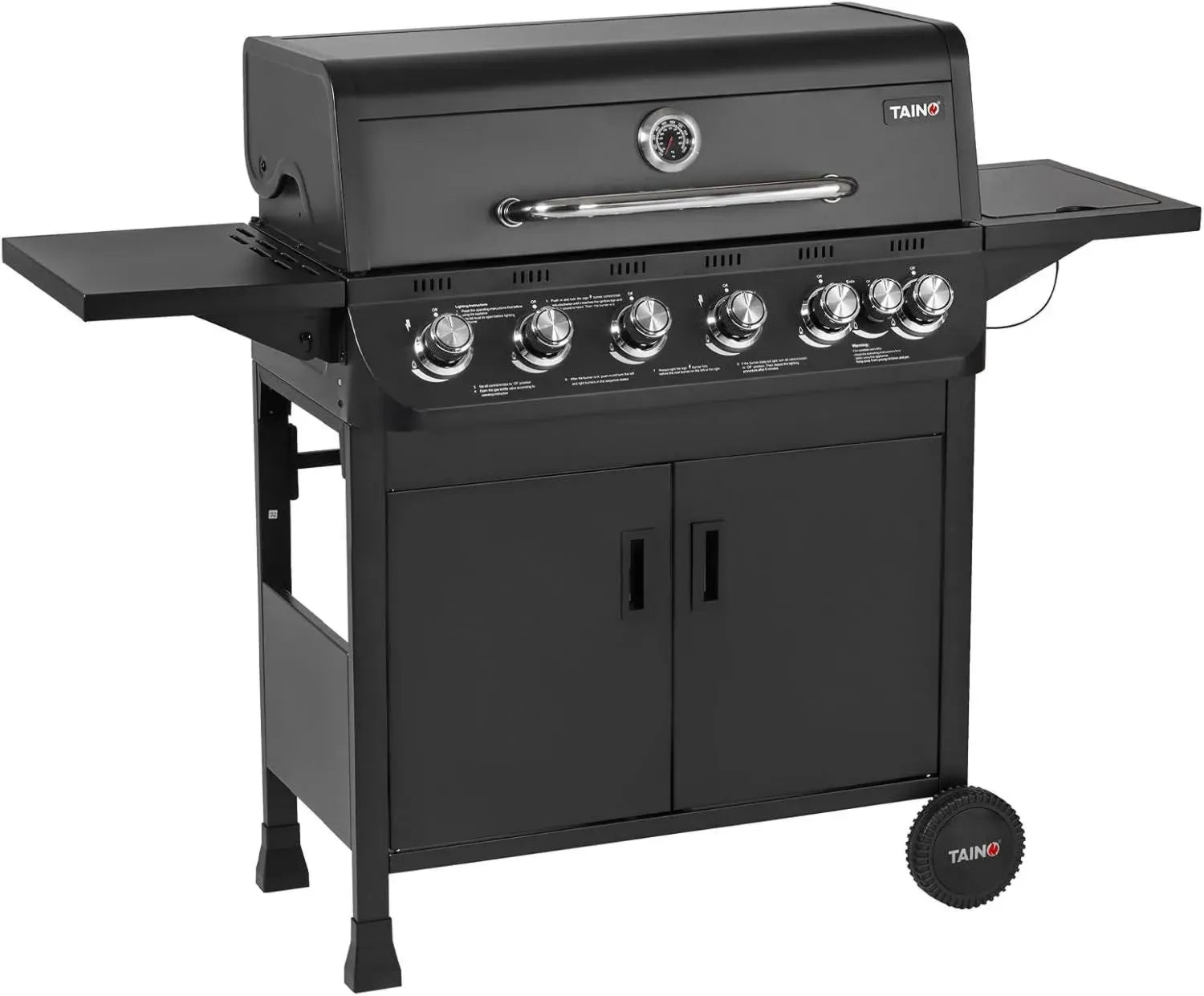 TAINO BRANDO Gasgrill mit 6 Hauptbrennern und Seitenkochfeld
