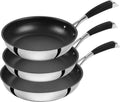ZWILLING Bratpfannen-Set aus Edelstahl, 3-teilig (20/24/28 cm), diamantbeschichtete Antihaft-Beschichtung, induktionsgeeignet