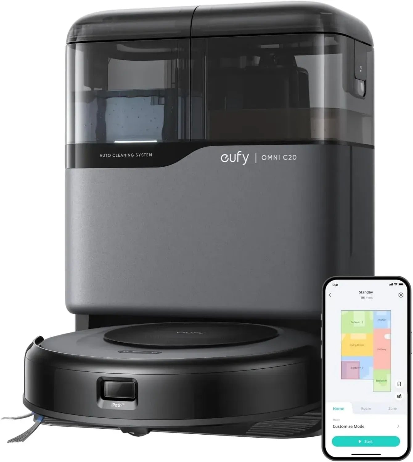 Eufy Omni C20 Saugroboter mit Auto-Reinigung und 7000 Pa Saugkraft