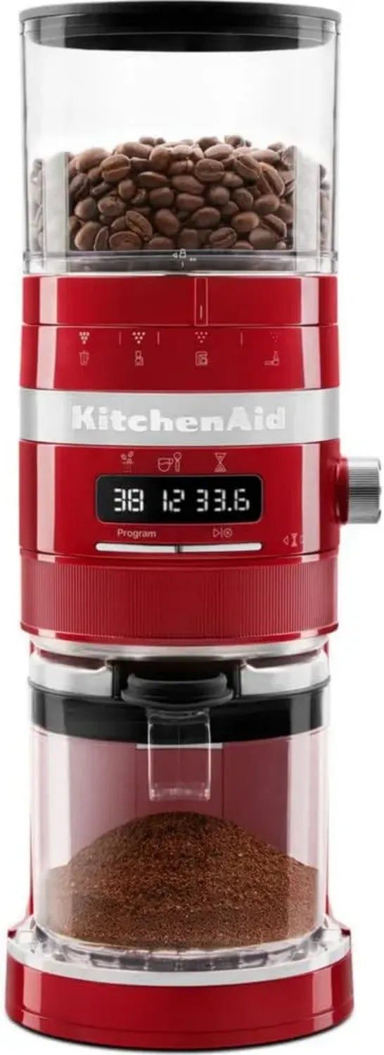 KitchenAid Kaffeemühle Artisan 5KCG8433 - Vielseitig für Espresso bis French Press - Empire Rot