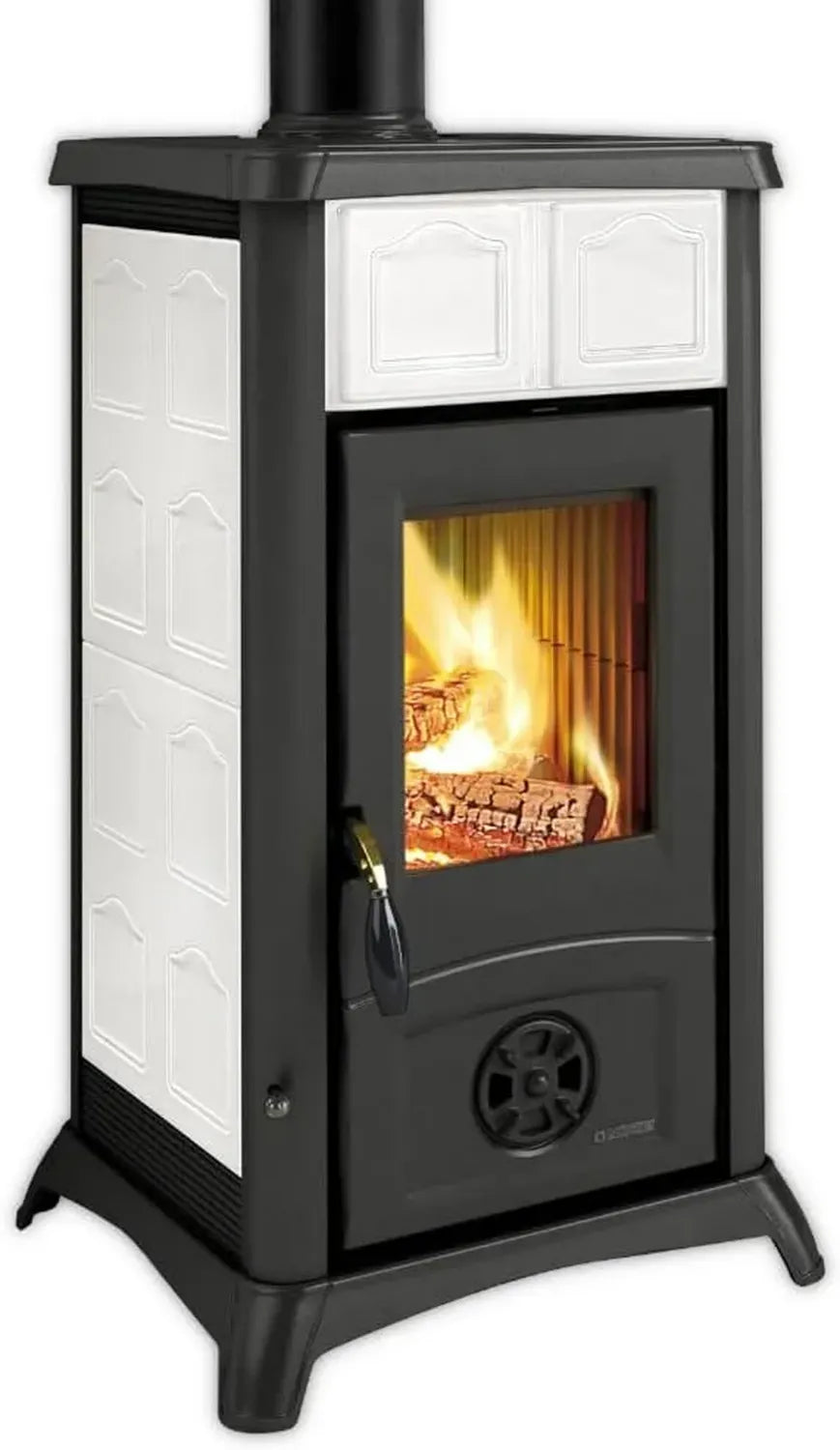 La Nordica Holzofen Gemma Lean Keramik 6,5 kW Weiß