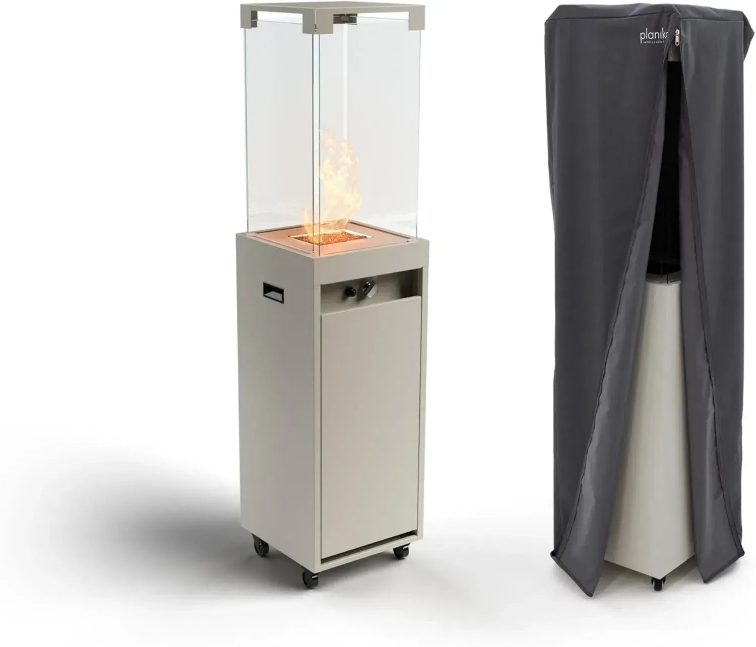 Planika Faro Terrassenheizer 8kW, Tragbar & Freistehend, Propan/LPG, Grau