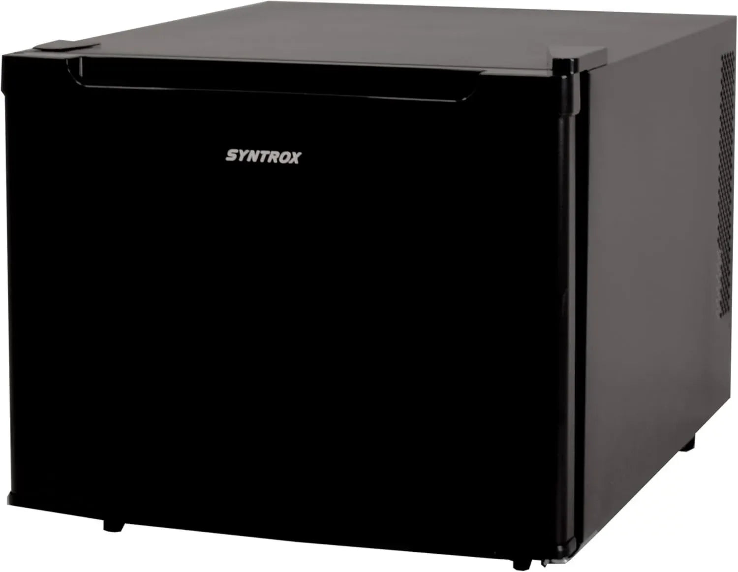 Syntrox 35L Mini-Kühlschrank Schwarz mit LED-Beleuchtung, Leise und Einfach zu Reinigen