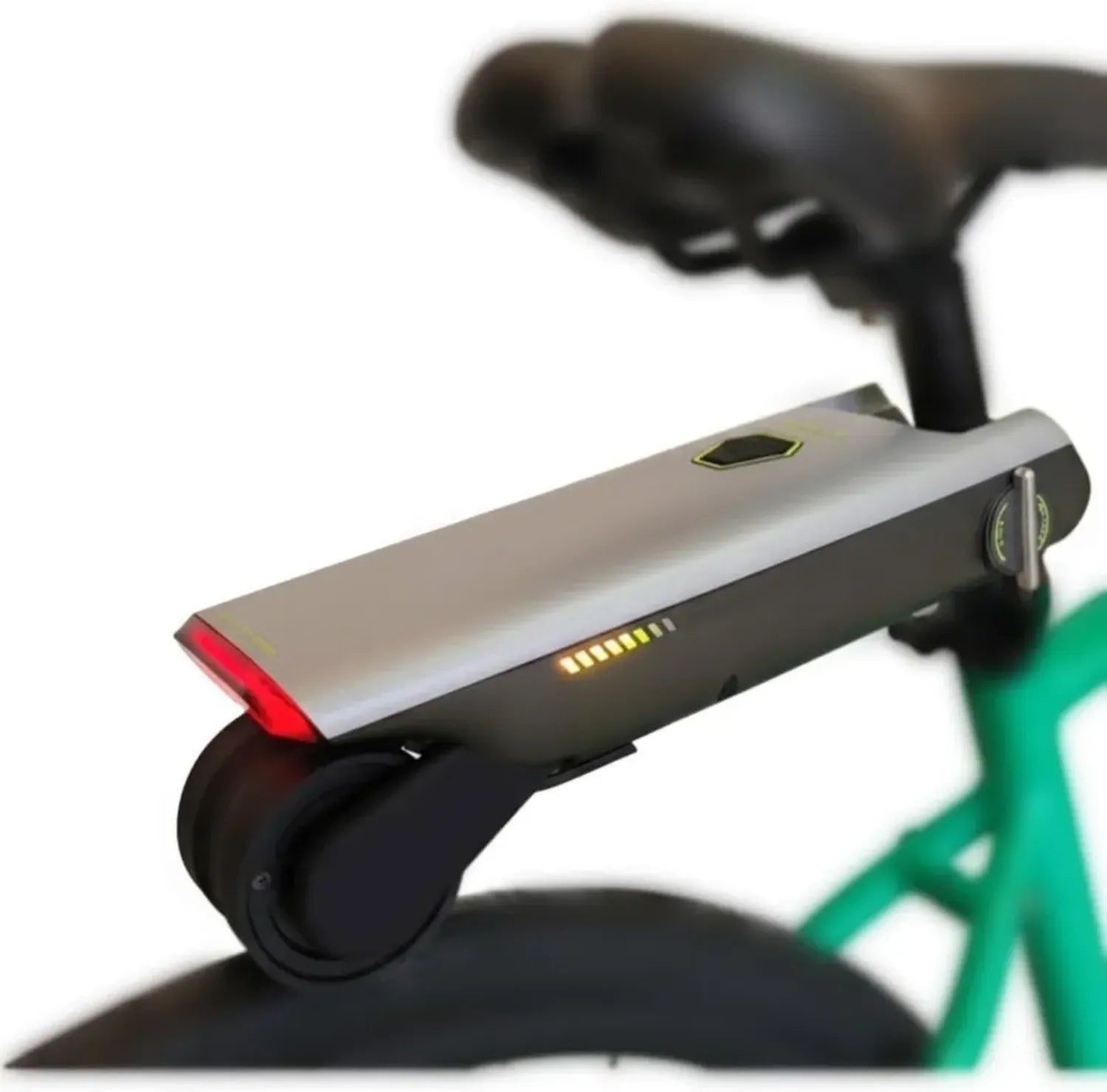 E-Bike Grün mit 50 km Reichweite und Viergang-Unterstützung