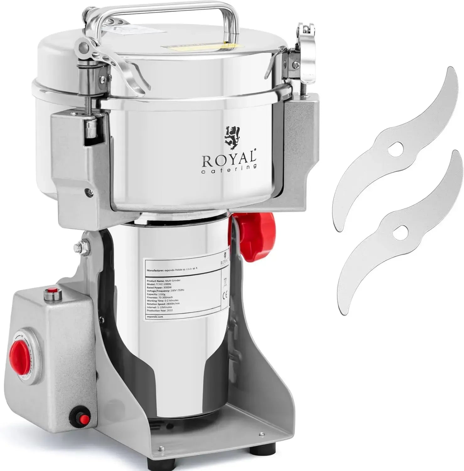 Elektrische Kräutermühle 1000g - 3000W Gewürzmischer