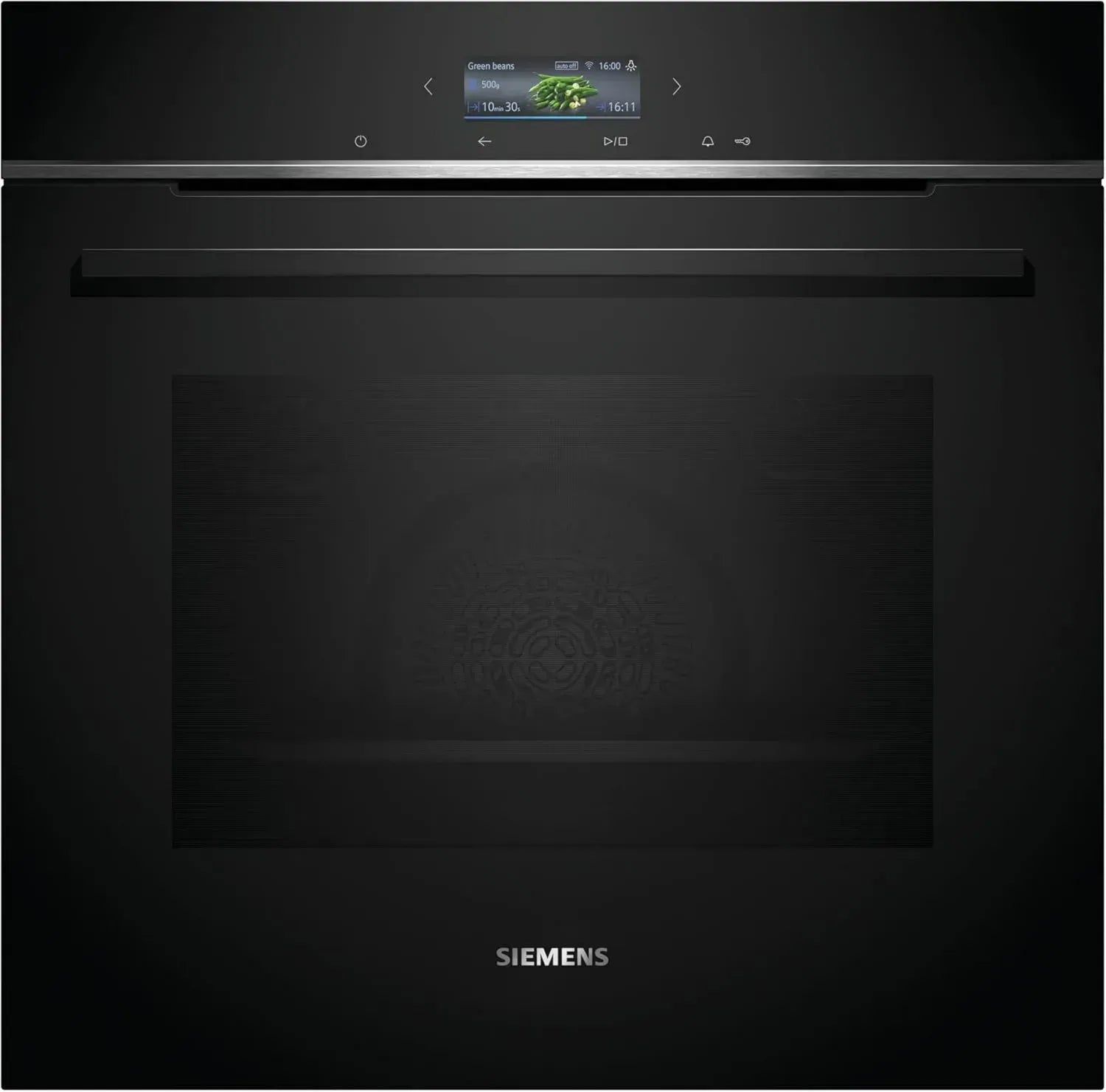 Siemens iQ700 Einbau-Backofen 60x60 cm, Testsieger*, Pyrolyse & Hydrolyse Reinigung, Air Fry Funktion, Automatikprogramme, Touchscreen