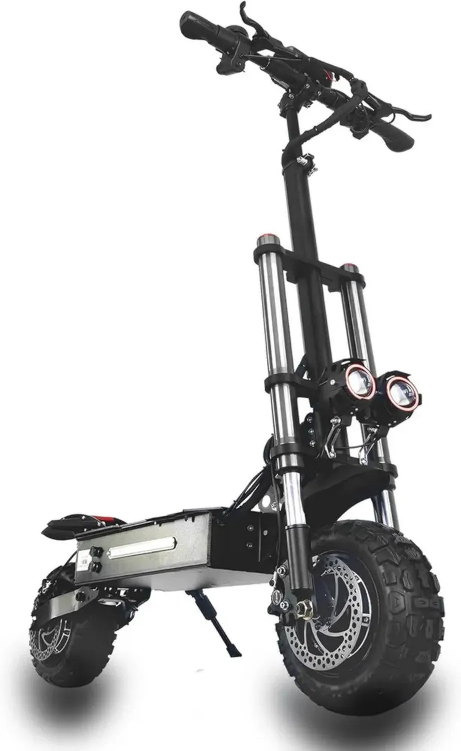 Elektro-Scooter für Erwachsene, Offroad-fähig, faltbar, 11-Zoll-Vakuumreifen, Doppelmotor, 60V 38Ah Akku, bis zu 100 km Reichweite